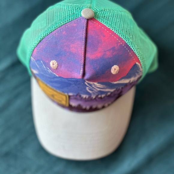 Purple and Teal Women's Mesh Hat - Picture 5 of 8